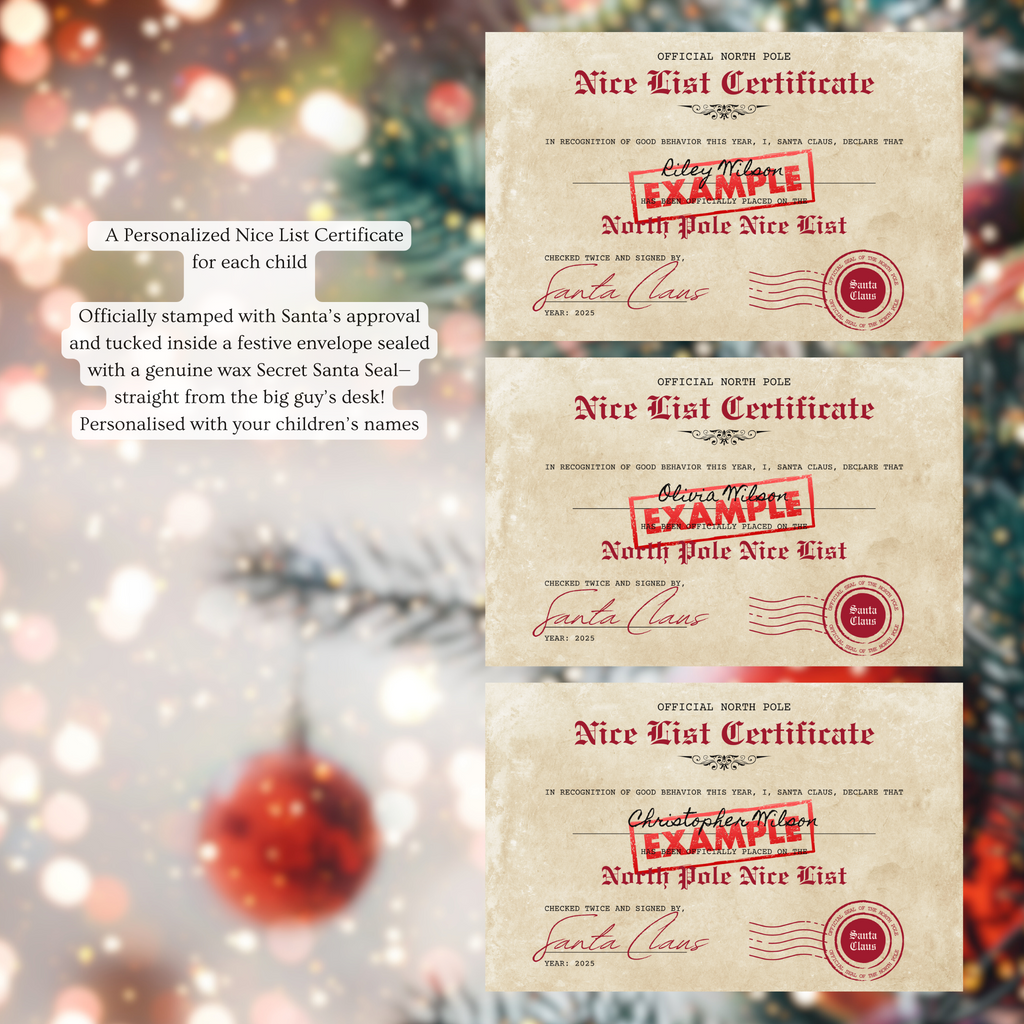 Santa’s Magical Letter Package - For 3 Very Special Children