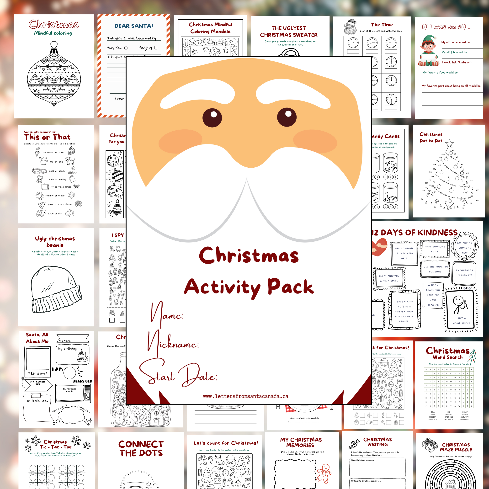 Ultimate Christmas Downloadable Activity Pack
