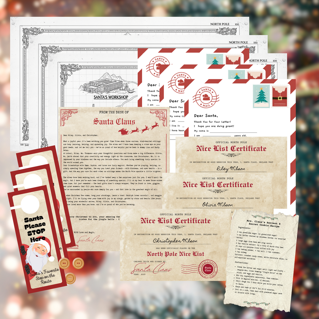 Santa’s Magical Letter Package - For 3 Very Special Children