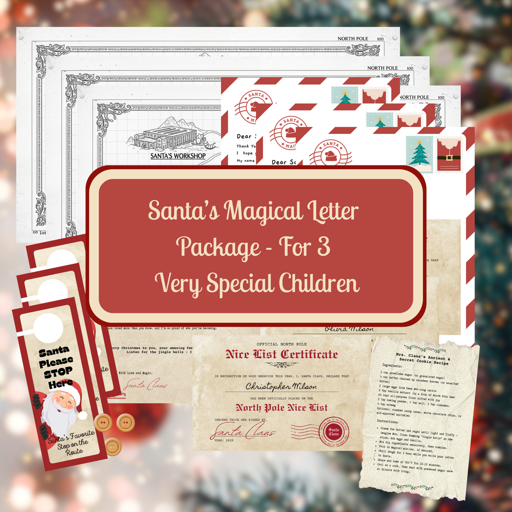 Santa’s Magical Letter Package - For 3 Very Special Children