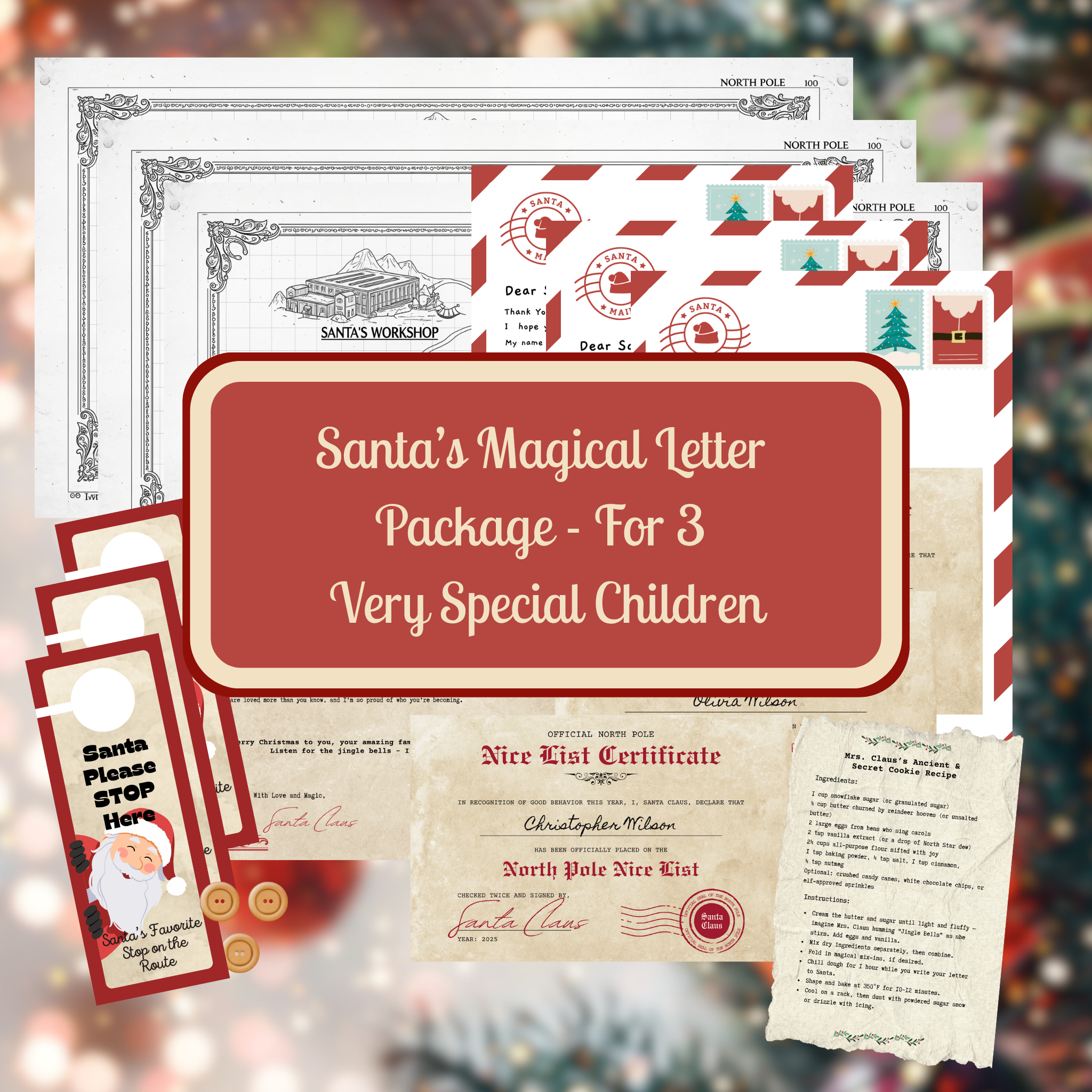 Santa’s Magical Letter Package - For 3 Very Special Children