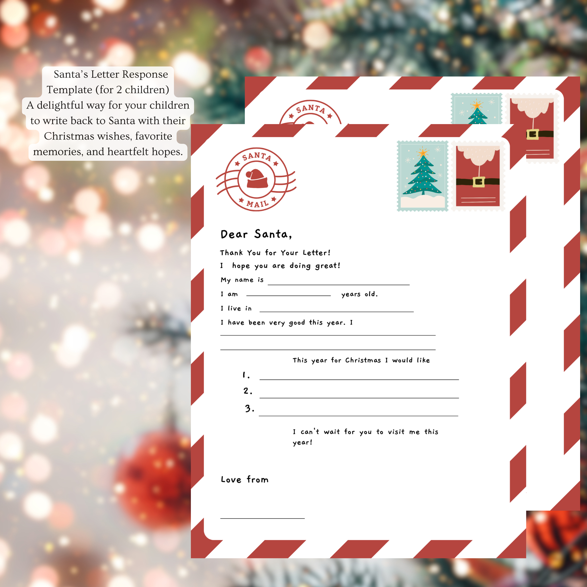 Santa’s Magical Letter Package - For 2 Very Special Children