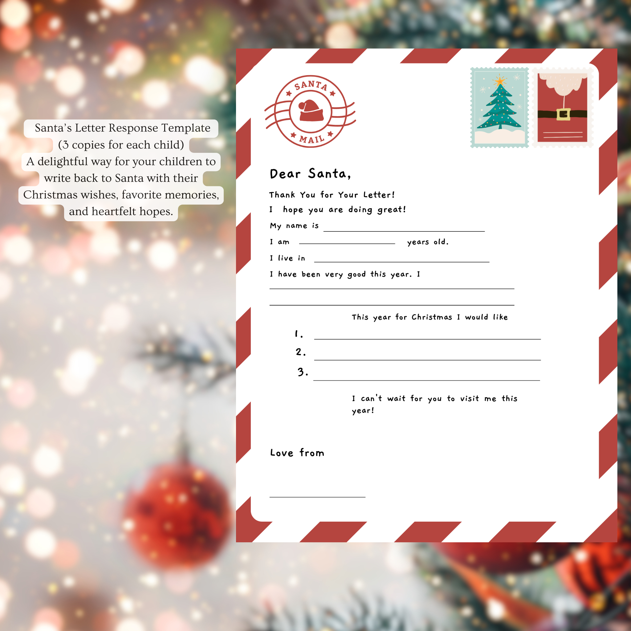 Santa’s Magical Letter Package - For 3 Very Special Children