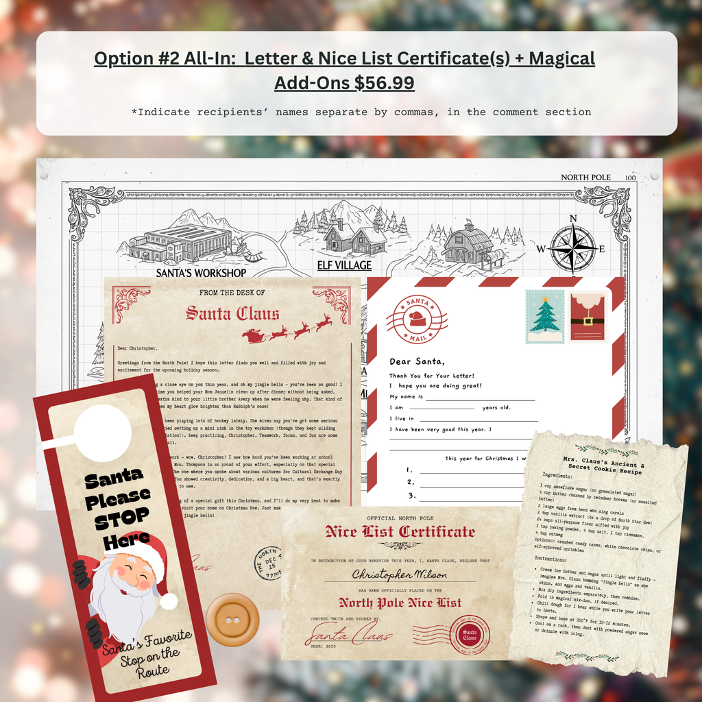 Your Own Text - Santa’s Magical Letter Package