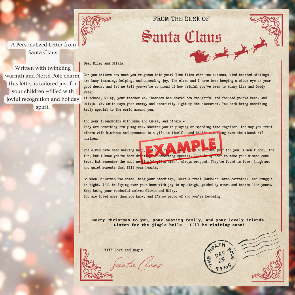 Santa’s Magical Letter Package - For 2 Very Special Children